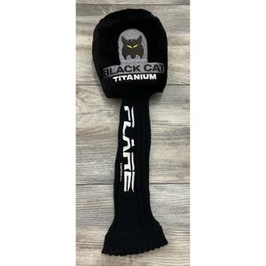 Vintage Lynx Black Cat Titanium Flare Plush (1) Golf Head Cover
